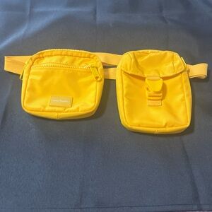 Vera Bradley Sunshine Yellow Dual Pouch Belt Bag